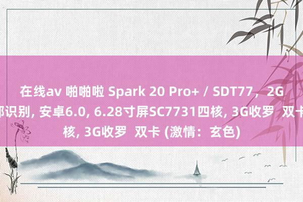 在线av 啪啪啦 Spark 20 Pro+ / SDT77，2GB+16GB，脸部识别, 安卓6.0, 6.28寸屏SC7731四核, 3G收罗  双卡 (激情：玄色)